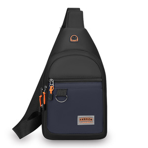 Men's Chest <b>Bag</b> Large Capacity Nylon Shoulder <b>Bag</b> For Commuting And Business Gray Black Green Blue - Product Image 5