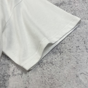 T-Shirt DTG da Uomo Taglie Forti, Bianche, in Cotone Organico 100%, Pesanti, Taglio Oversize Boxy, 240 GSM - Product Image 6