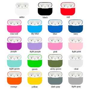 Étui <span class=keywords><strong>de</strong></span> protection en silicone pour <span class=keywords><strong>Airpods</strong></span> 1 2 3 Étui antichoc anti-poussière <span class=keywords><strong>avec</strong></span> port <span class=keywords><strong>de</strong></span> charge - Product Image 3