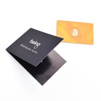 Carpeta de Papel Recubierto de Lujo Desechable Personalizada para Tarjetas de Hotel, Sobres para Tarjetas de Habitación, Embalaje para Tarjetas de Crédito, Fundas para Tarjetas de Regalo