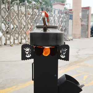 Stufa a <span class=keywords><strong>legna</strong></span> a razzo a portale quadrato pieghevole per cucinare all'aperto infiammabile multicombustibile per il campeggio - Product Image 6