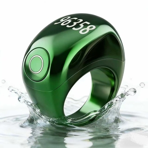 ฟังก์ชั่นเตือนการสวดมนต์ แหวนอัจฉริยะอิเล็กทรอนิกส์นับจำนวนการสวดมนต์แบบดิจิทัล สำหรับแอนดรอยด์หรือไอโอเอส ของขวัญสำหรับการเดินทางไปฮัจญ์ - Product Image 1