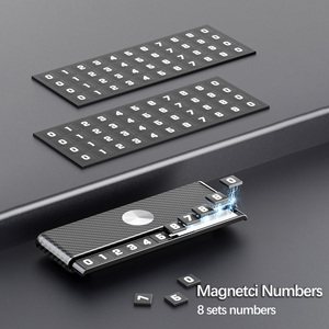 Doppio <span class=keywords><strong>numero</strong></span> di auto montato scheda Mobile luminoso ABS targa del <span class=keywords><strong>telefono</strong></span> popolare accessorio interno per numeri di parcheggio temporanei - Product Image 3