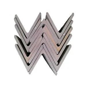 S235jr baja karbon gulung panas 75x75x5 bahan baku batang sudut baja galvanis yang sama untuk braket sudut kecil