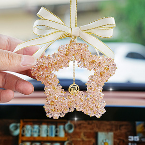 Crystal Car Pendant Cube Shape Fashion Trend Home <b>Decoration</b> BYD Applicable <b>Summer</b> Style - Product Image 3