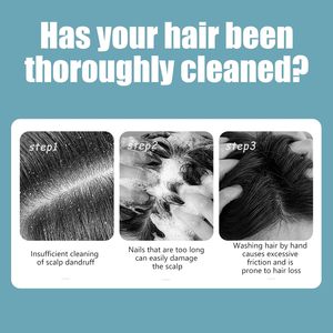Cepillo de Masaje para Cuero Cabelludo y Cepillo para Cabello Seco Multifuncional de Alta Calidad con Mango Largo de ABS+Silicona, Marca <span class=keywords><strong>Ingrid</strong></span>, con Logotipo Personalizado - Product Image 5