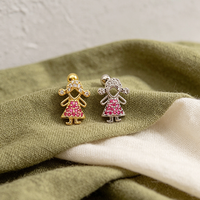 Produit Tendance TX 2027 : Boucles d'oreilles plaquées or, clous d'oreilles tendance, bijoux de piercing en laiton pour femme, usage quotidien, Yiwu