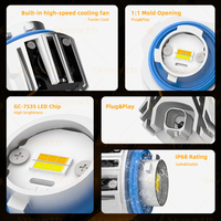 Bombilla LED Blanca de Repuesto LW5B con Decodificador Integrado, Mejora de Visibilidad Trasera Brillante para Luces Traseras LED de Toyota Hiace