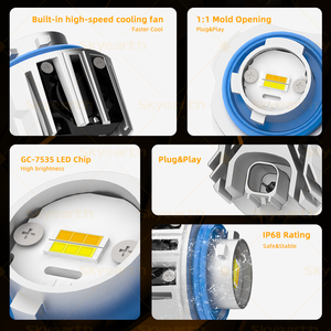 หลอดไฟ LED สีขาว LW5B สำหรับไฟถอยหลัง พร้อมตัวถอดรหัสในตัว เพิ่มความสว่างในการมองเห็นด้านหลัง สำหรับอัพเกรดไฟท้าย LED ของรถยนต์โตโยต้า ไฮเอซ - Product Image 3