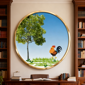 Peintures d'animaux en nature morte, sur toile encadrée et décorée, idéales pour <span class=keywords><strong>l</strong></span>'art mural classique dans les salons et cuisines 3D - Product Image 3