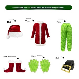Divertido Disfraz <span class=keywords><strong>de</strong></span> <span class=keywords><strong>Grinch</strong></span>, <span class=keywords><strong>Traje</strong></span> <span class=keywords><strong>de</strong></span> Peluche <span class=keywords><strong>de</strong></span> Monstruo Verde, Disfraz <span class=keywords><strong>de</strong></span> Navidad, Fiesta, Cosplay <span class=keywords><strong>de</strong></span> Papá Noel, Disfraz <span class=keywords><strong>de</strong></span> Actuación - Product Image 2