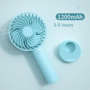 พัดลมมือถือแบบชาร์จ USB ขนาดเล็กสำหรับนักเรียน แรงลมสูง ทำงานเงียบ ปรับความเร็วได้สามระดับ ปรับแต่งได้ - Product Image 5