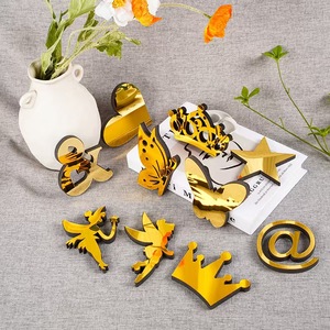 26 chữ cái tiếng anh bảng chữ cái Acrylic Gương 3D tường Sticker lễ hội trang trí phòng trang trí nội thất phụ kiện trang trí - Product Image 5