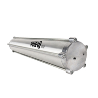 Réservoir d'air en aluminium 2.5 gallons pour accessoires de pneumonie de voiture 3/8 ou 1/4 NPT Port 140*700mm