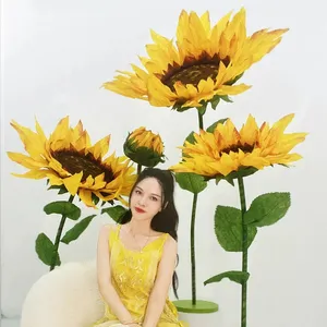 2024 Wedding Props Stage Guides Wedding Decorations Window Display Decorations Ornaments Handmade Paper Flowers Giant Sunflower