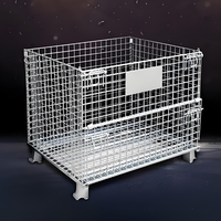 Cage de stockage pliable en acier galvanisé, best-seller, pour le tri des marchandises dans les supermarchés et les centres de distribution
