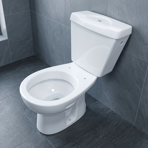 Inodoro de Cerámica de Dos Piezas de Calidad Europea, Inodoro de Piso para Baño, Sanitario - Product Image 5