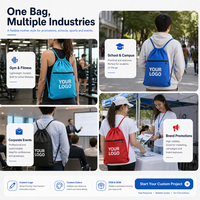 Sac à dos de sport robuste en toile de style fourre-tout avec cordon de serrage, idéal pour le marché européen, avec étiquettes tissées personnalisées