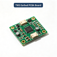 Carte mère PCBA pour écouteurs TWS, assemblage de carte PCB personnalisée pour écouteurs sans fil avec matériau FR4 et options HASL/OSP pour utilisation intra-auriculaire