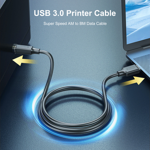 Cavo Stampante USB 3.0 Mindpure da A a B 5Gbps, Cavo Dati Schermato a 96 Fili AM a BM 420MB/s per Scanner HP Canon Epson Brother Dell - Product Image 2