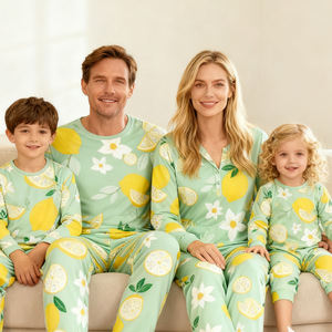 Famille correspondant <span class=keywords><strong>vêtements</strong></span> pyjamas ensemble mère <span class=keywords><strong>père</strong></span> enfants <span class=keywords><strong>fils</strong></span> correspondant tenues bébé fille barboteuses <span class=keywords><strong>vêtements</strong></span> de nuit pyjamas - Product Image 2
