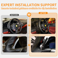 Paddle Shifter Serat Karbon Pengganti Ekstensi Paddle Shifter untuk Ferrari 296 812 488 458 F12 F430 599 SF90 F8