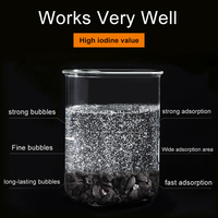 Charbon actif granulaire de coque de noix de coco de qualité industrielle pour la purification du gaz, adsorption de l'iode