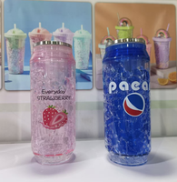 Bouteille d'eau mignonne avec couvercle dôme et paille, 350ml/500ml, pour enfants, cadeau de fête, usage quotidien