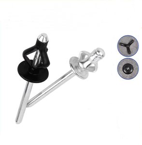 Rivets à tête bombée pliante triple de 5,0 mm, 5,2 mm, 3/16 po, 25 mm de long, avec rondelle noire, mandrin de rupture et tête saillante - Product Image 5