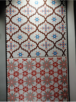 Foshan fait à la main bricolage motif coloré carré hexagone fleur en céramique mosaïque murale carrelage salle de bain cuisine sol décoration murale