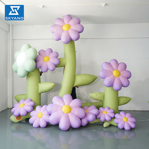 Fleur gonflable Publicité Décoration Géant Gonflable <span class=keywords><strong>Alice</strong></span> <span class=keywords><strong>au</strong></span> <span class=keywords><strong>Pays</strong></span> <span class=keywords><strong>des</strong></span> <span class=keywords><strong>Merveilles</strong></span> Fleurs Violet Thème Fantaisie - Product Image 1