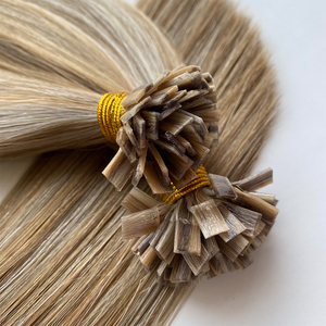 Extensions de cheveux humains à pointe plate K-Tip, double tirage, sans douleur, application <span class=keywords><strong>simple</strong></span>, directement de l'usine, collection 2026 - Product Image 1