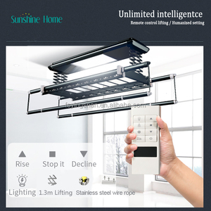 Máquina Plegadora de Ropa Automática de Calidad Premium, Negra, de Aluminio, para Montar en el Techo, para Secar Ropa en el Balcón o Exteriores - Product Image 5