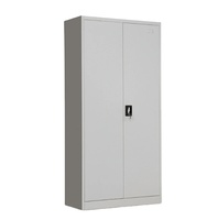 Meuble de bureau moderne 2026 : Armoire de rangement en acier à structure démontable avec 4 étagères réglables