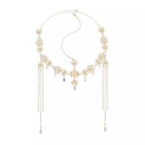 إكسسوارات شعر من سبائك الزنك على شكل سلسلة شراشيب بتصميم أميرة غربية من DREAM FASHION، عصابة رأس بوهيمية غريبة لحفلات الزفاف والذكرى السنوية - Product Image 5