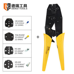 Zhiguang Derui HS-03BC Multi-Jaw Oxford-Wrapped Crimping Pliers High Carbon Steel Tool Connector <b>Wire</b> <b>Crimpers</b> Combination Set - Product Image 2