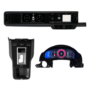 デュアル12.3インチ車のDVDプレーヤーAndroidラジオタッチスクリーンGpsナビゲーションカープレイポルシェカイエンRHD 2010-2017 - Product Image 2