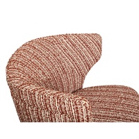 Fauteuil de salon classique en tissu de lin rayé, fauteuil d'appoint rembourré, fauteuil de salon pour la maison et l'hôtel