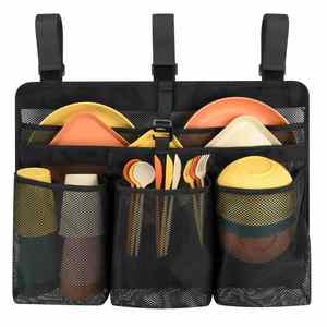 Escurridor de Malla Plegable Portátil para Autocaravanas, Remolques de Viaje y Cocinas Exteriores, Bolsa para Secar Platos de Camping - Product Image 1
