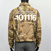 Polo thermique personnalisé High Street avec boutons, impression sérigraphique et coutures camouflage