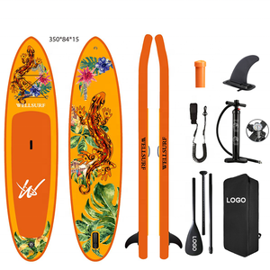 Tabla de SUP Inflable de Alta Velocidad de Doble Capa con Tecnología Drop Stitch de 14' para Competición, Tabla de Natación de Doble Capa Fusion Racing de 14' RA - Product Image 2