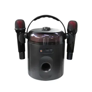 Portable Karaoke Party Bluetooth Speakers With Mic With Light For Home Party