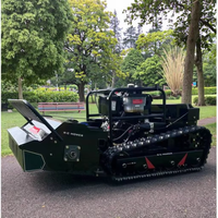 Untuk Hightop Smart Self-Propelled pengendali jarak jauh robot rumput 1000mm Max pemotongan lebar 4-tak Crawler mesin Track untuk taman