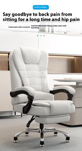 आधुनिक डिजाइन एर्गोनोमिक ऑफिस चेयर लंबे समय तक बैठने वाले आरामदायक फोम कपड़े बैकरेस्ट सिंथेटिक चमड़े के लिए - Product Image 6