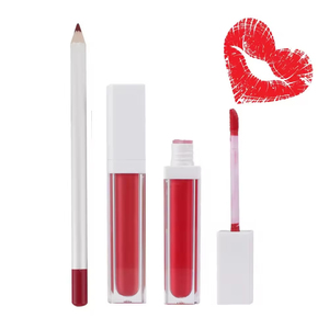 Brillo Labial de Última Moda al por Mayor, Maquillaje al por Mayor, Lápiz Labial Mate de Larga Duración con Etiqueta Privada Personalizada y Juego de Delineador de Labios, Cosmético - Product Image 3