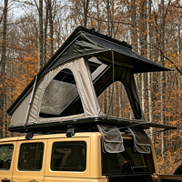 Tente de camping pour camion 4x4 SUV imperméable à l'eau à coque rigide en aluminium isolée avec accessoires, installation rapide en 30 secondes