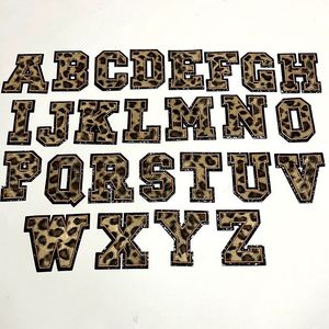 Parches Termoadhesivos de PVC con Letras de Chenilla de 8cm, Diseño de Leopardo, Ecológicos y Personalizados, con Lentejuelas Bordadas para Ropa - Product Image 2
