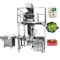 Machine à emballer automatique de remplissage de boîtes de pesage de fruits frais surgelés fraise cerise myrtille avec peseur