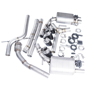 ระบบท่อไอเสียสี่ปลายวาล์วอิเล็กทรอนิกส์ <span class=keywords><strong>Audi</strong></span> A4 T 06-18 Catback 304 SS - Product Image 4