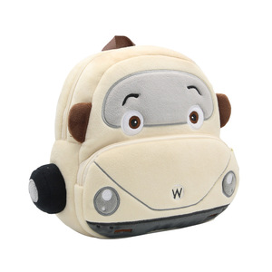 Sac à dos <span class=keywords><strong>maternelle</strong></span> XR en peluche motif voiture à chevalet, pour enfants de 2 à 4 ans, mignon, pour garçons et filles, réduction de la charge - Product Image 4